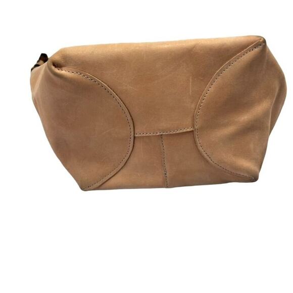 BASIL RACUK Women's Leather With Fur & Leopard Print Patch Sack Shoulder Bag - Picture 5 of 7